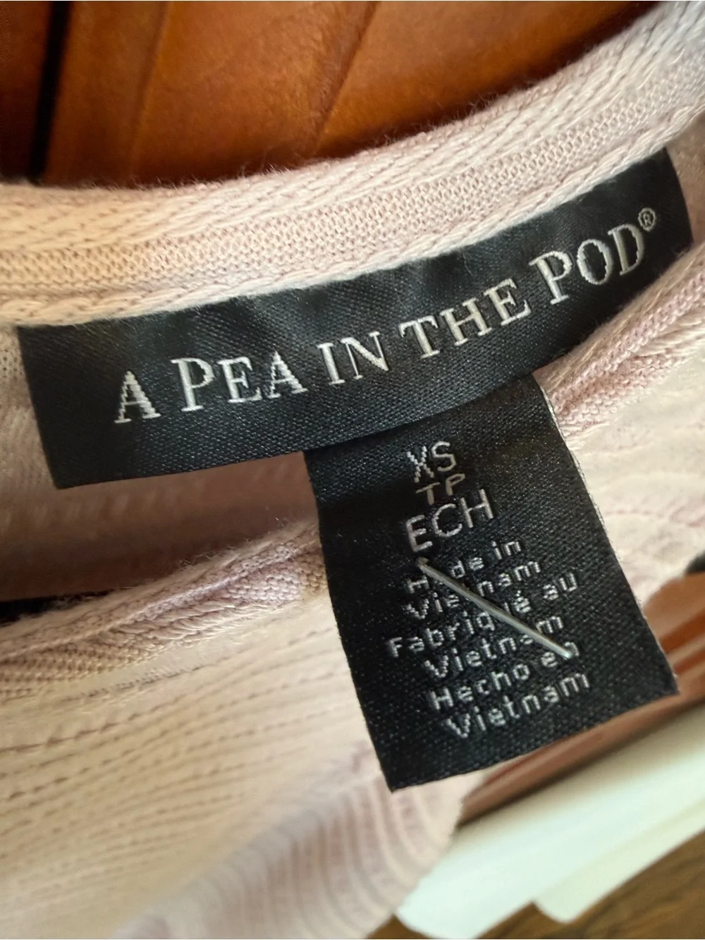 A Pea in the Pod pink Ribbed Sleeveless Maternity Tank